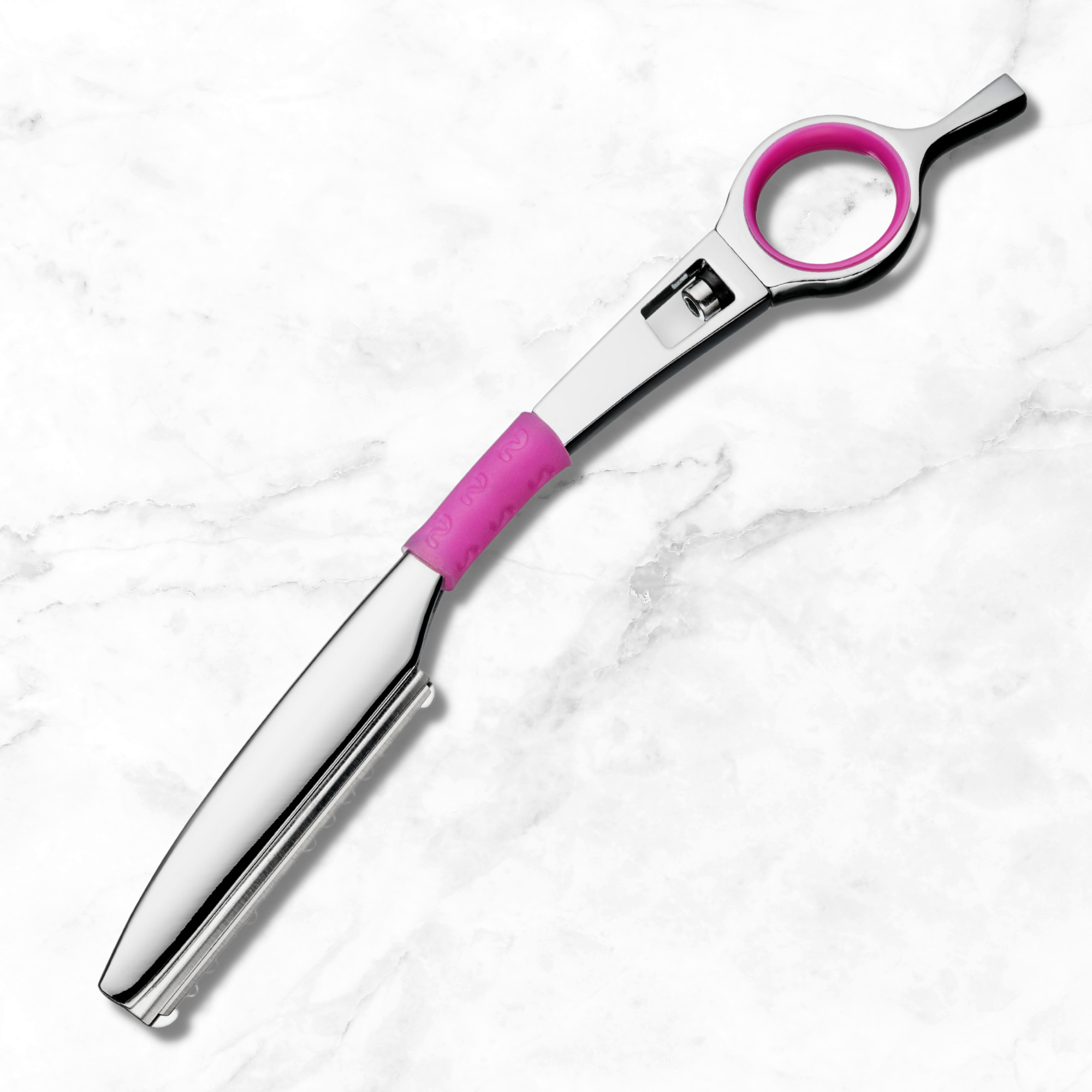 Set di forbici per capelli rosa Kohana (forbici per tagliare e sfoltire i capelli)