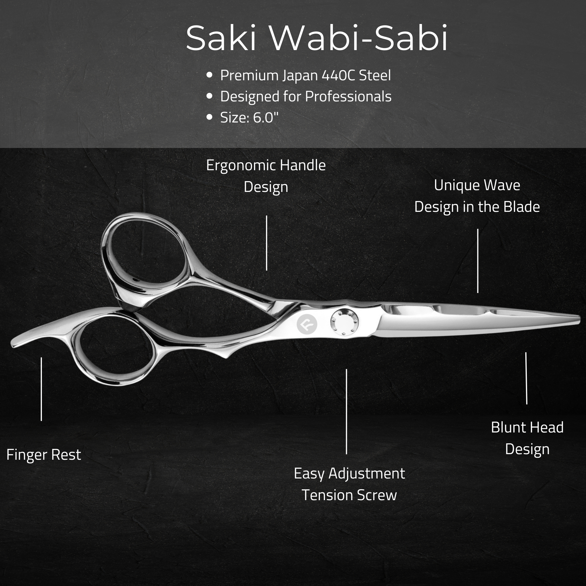 Set di forbici per capelli Wabi-Sabi